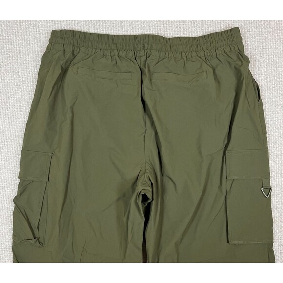 Fabletics Heights Cargo Pants Women's XXL 1X Green Baggy Nylon Stretch Hiking - Picture 4 of 10